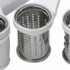 Rotary Cheese Grater Set, White With Three Grating Barrels, from Dexam Swift -2188