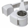 Rotary Cheese Grater Set, White With Three Grating Barrels, from Dexam Swift -2186