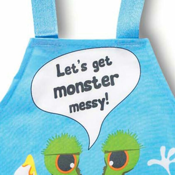 Kids Monster Apron Blue PVC by Cooksmart-81738