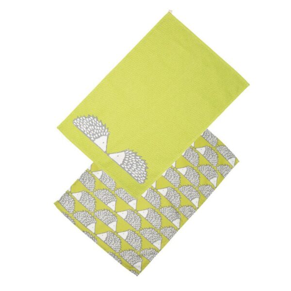 Scion Living Spike Set of 2 Tea Towels - Green