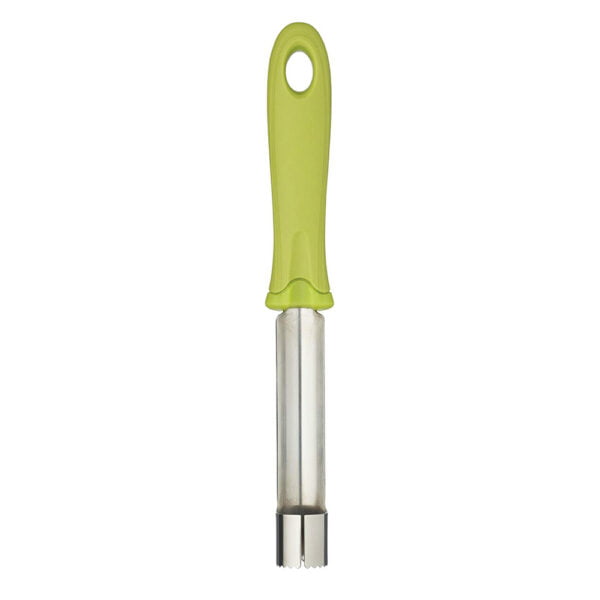 Apple Corer KitchenCraft Healthy Eating Soft-Grip Serrated 22 cm (8.5") - Green/Silver-0
