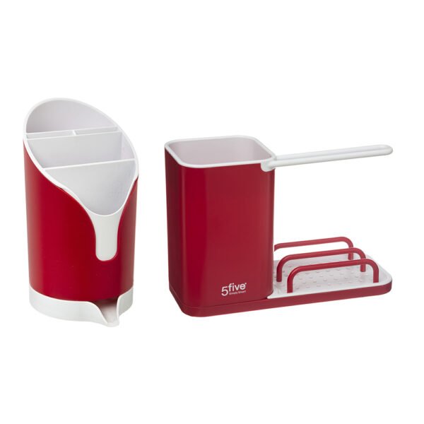 Cutlery Drainer Red by 5five - Simply Smart-82404