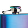 Hip Flask Exotic Rainbow with Easy Pour Funnel by BarCraft-79605