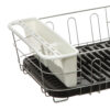 Dish Drainer with Removable Draining Tray Black-79913
