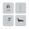 Pack of 4 Coasters CURIOUS DOGS Design by Cooksmart-0