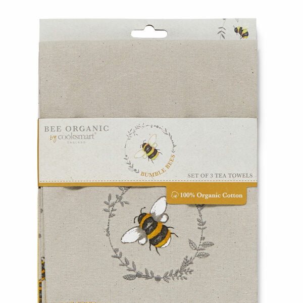 Tea Towels BUMBLE BEES 3 Pack from Cooksmart -82686