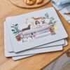 Set of 4 Placemats Curious Dogs by Cooksmart-82580