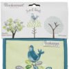 Double Oven Glove FOREST BIRDS Design by Cooksmart 100% Cotton Outer-82560
