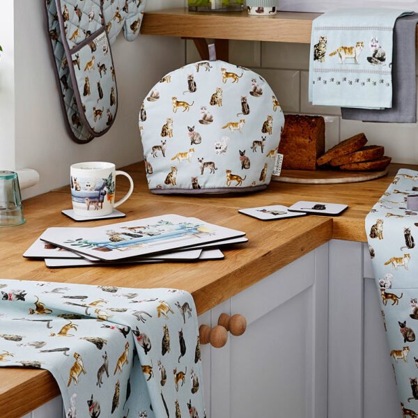 Set of 4 Placemats Curious Cats by Cooksmart-82587