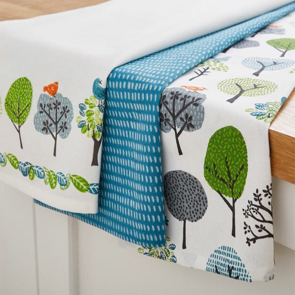 Pack of 3 Tea Towels FOREST BIRDS from Cooksmart -82562