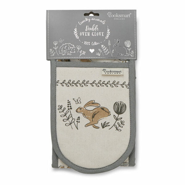 Double Oven Glove Country Animals by Cooksmart-82603