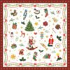 Luxury Paper Pack of 20 Napkins Christmas Ornaments All Over 33x33cm by Ambiente-0